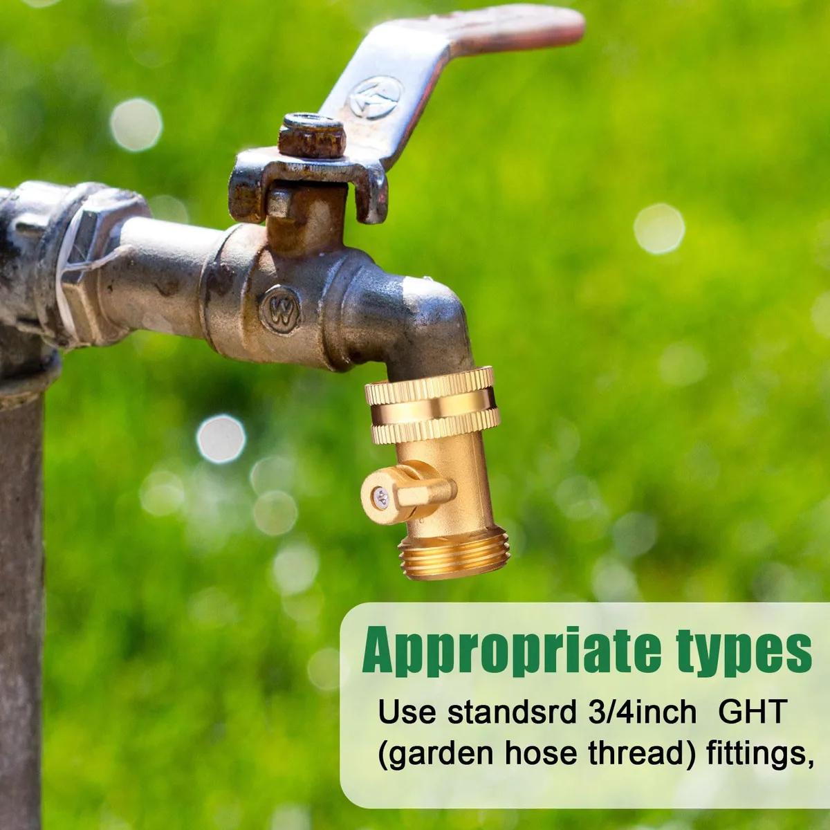 brass garden hose fitting removal