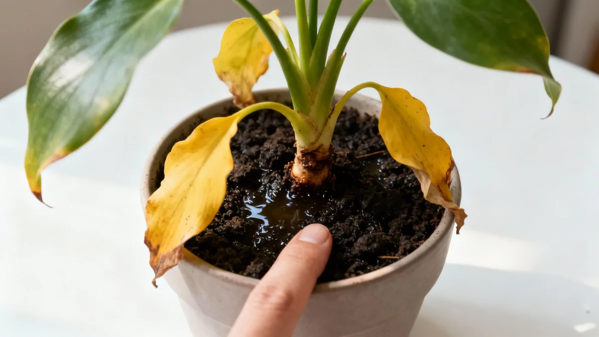 Can an overwatered plant recover?