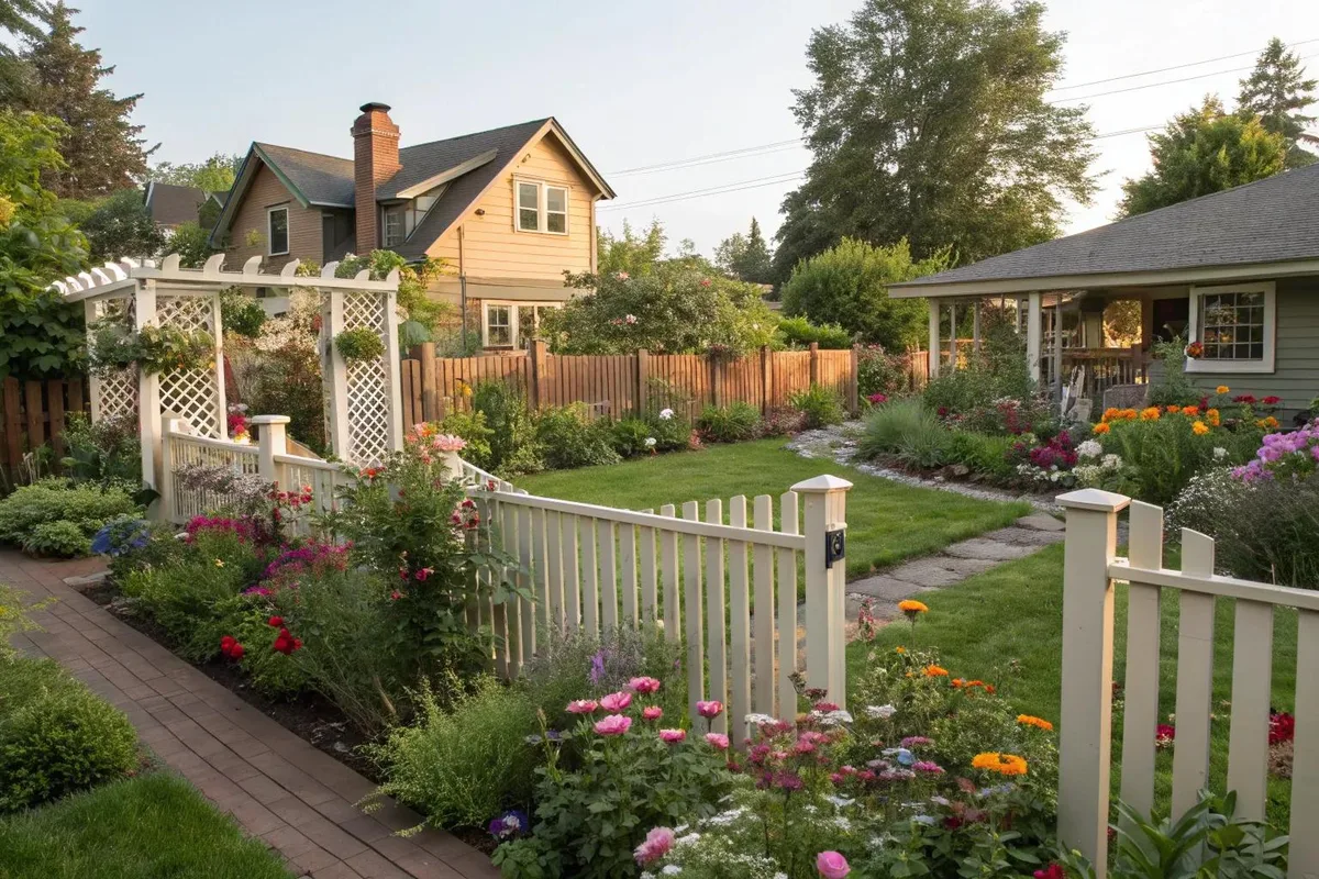 country garden fence