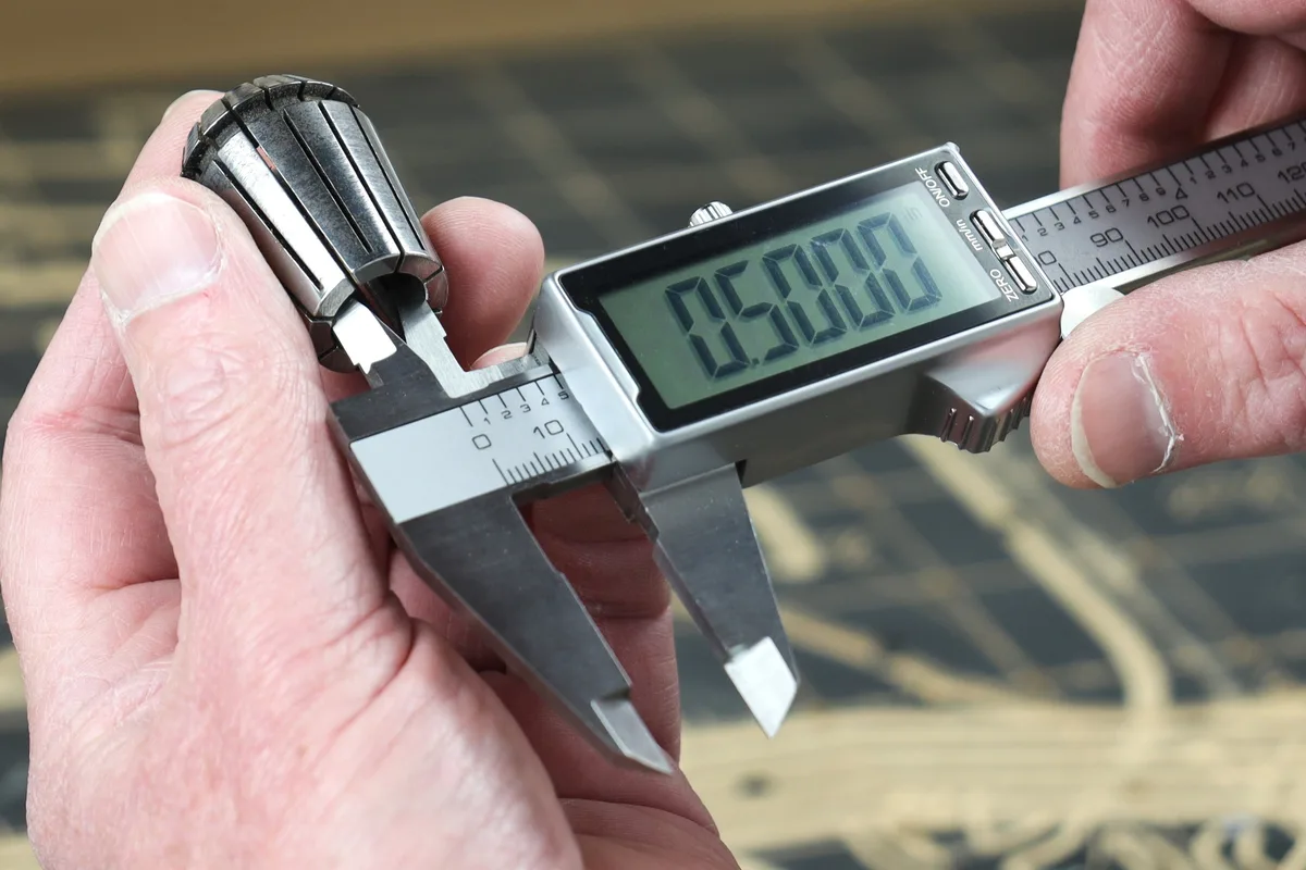 digital calipers garden hose measurement