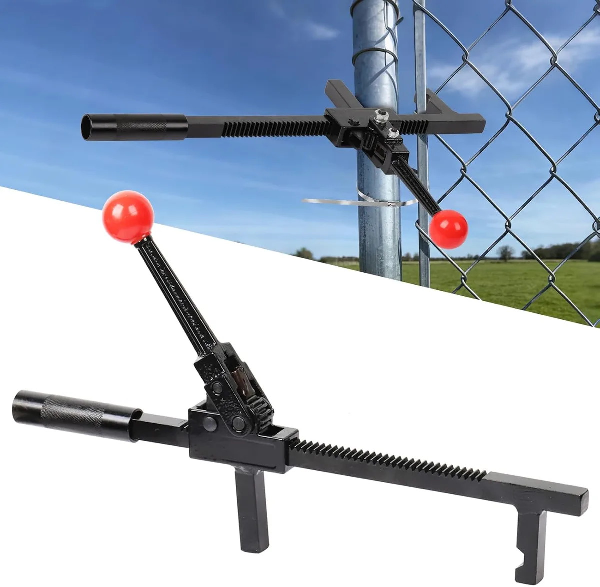 Fence stretcher tool