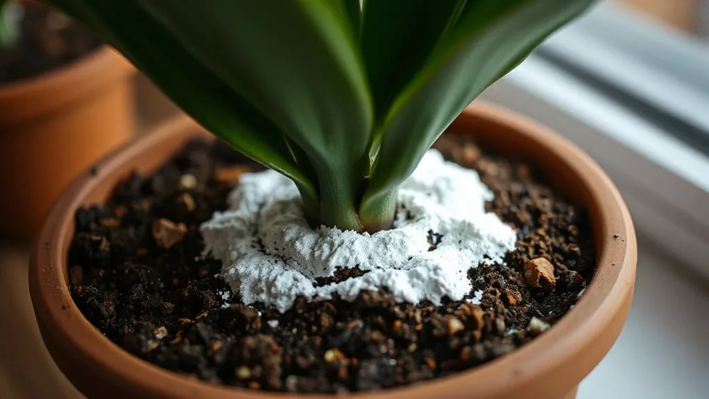 Fertilizer salt buildup in soil