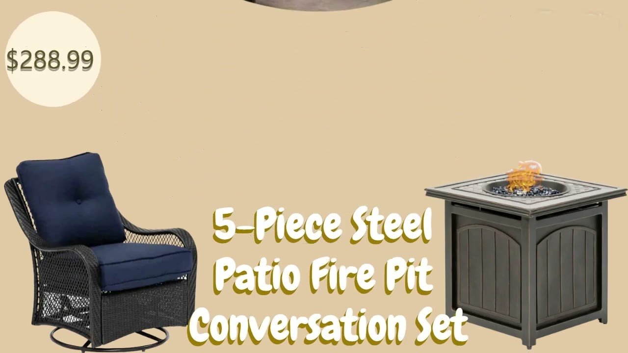 fire pit conversation set