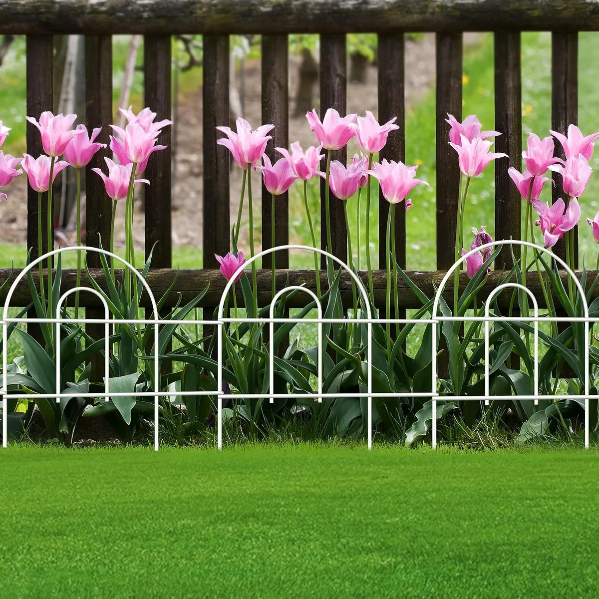 flower bed fence ideas