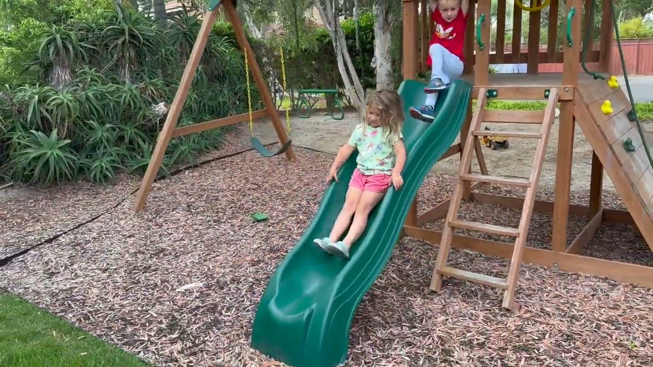 full wooden playset