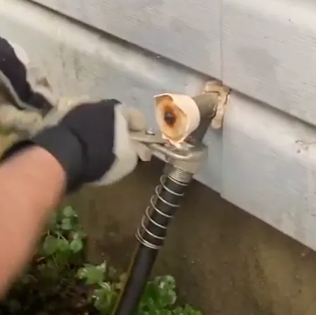 how do i loosen a stuck garden hose
