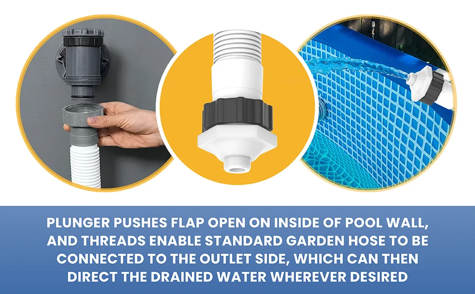 how do you drain a pool with a garden hose