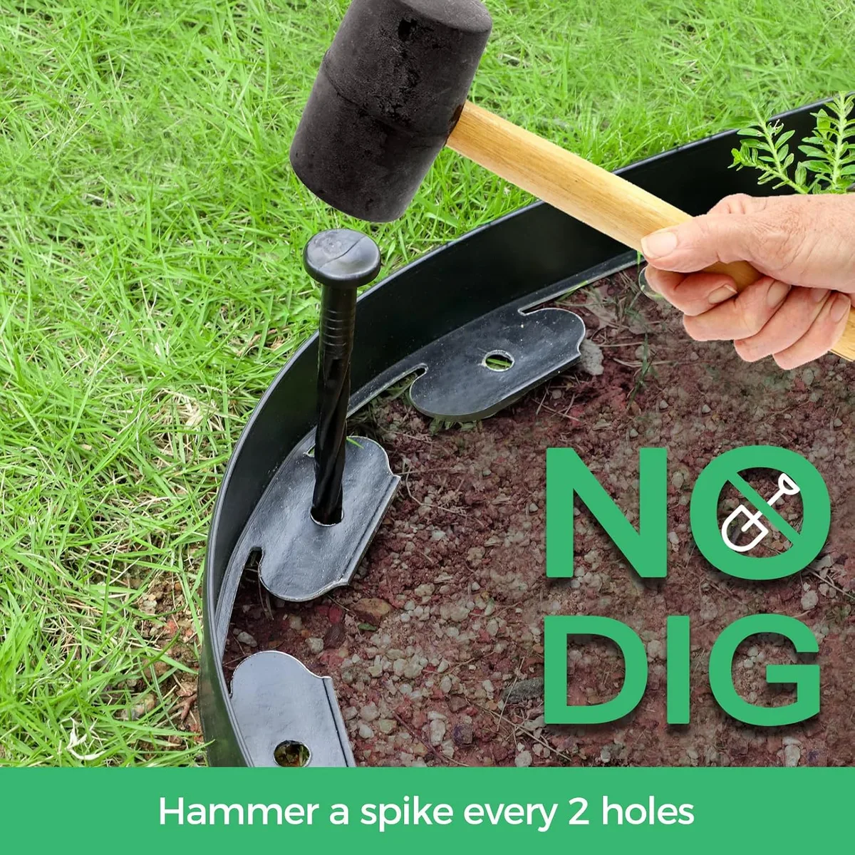installing no dig garden edging