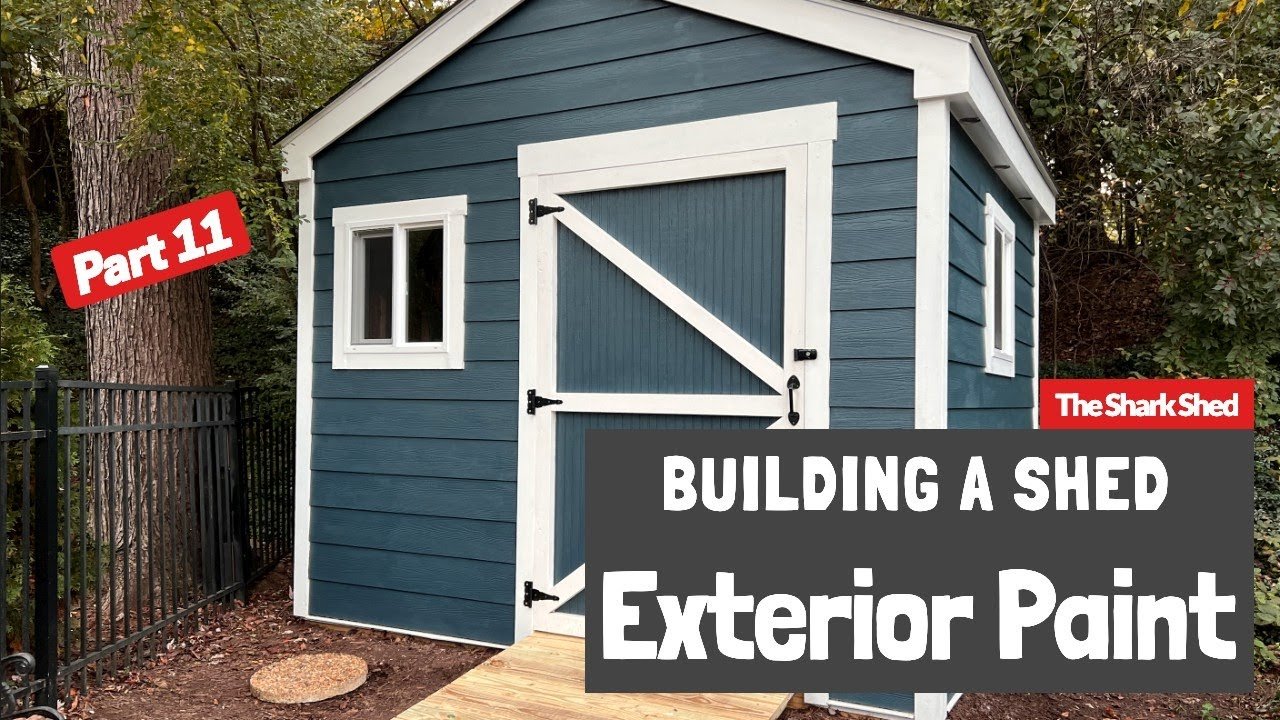 painted shed exterior