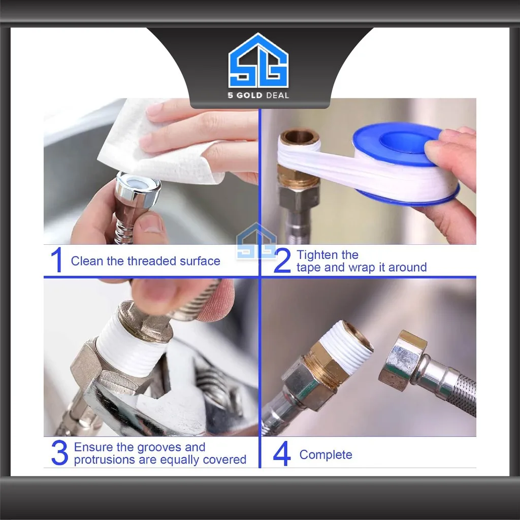 PTFE tape garden hose thread repair