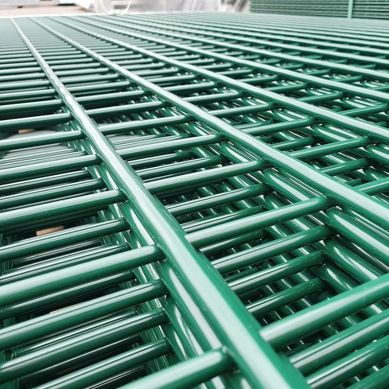 PVC-coated wire fence