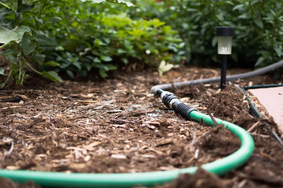 repurposed garden hose soaker