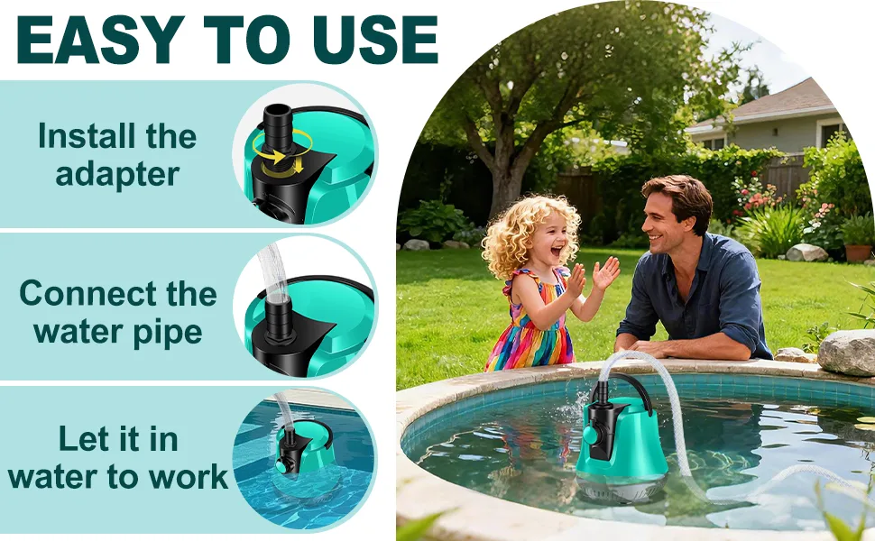 submersible sump pump pool